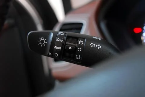 Car lighting switch Stock Photos