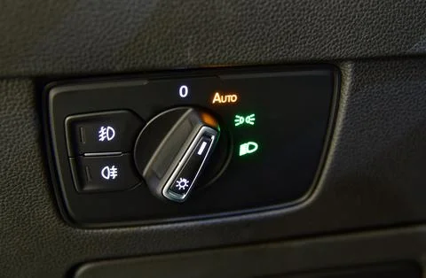 Car lighting switch Stock Photos