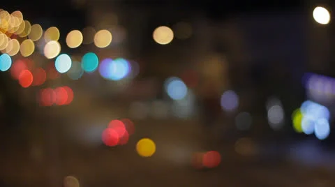 Car Lights at Night HD Stock Footage 23921380