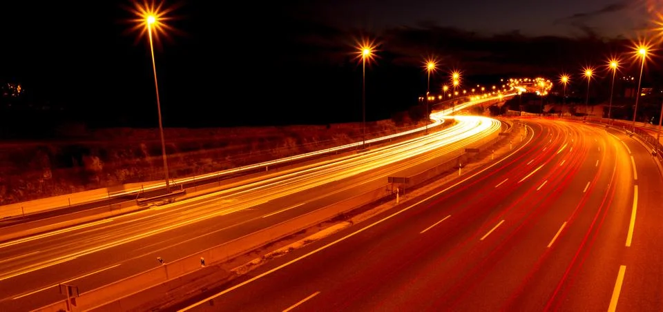 Car lights Stock Photos