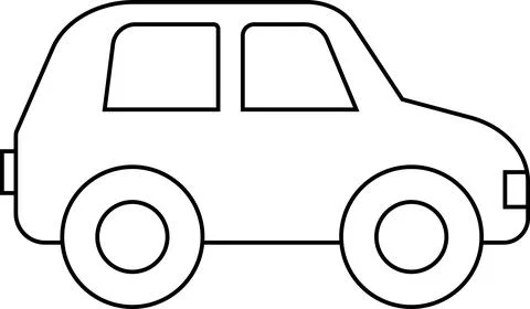 Car line icon. Illustrazione stock