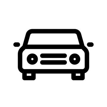 Car line icon. Vector graphics Stock Illustration