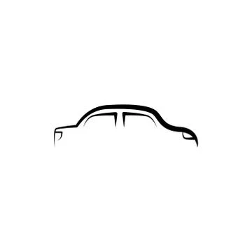 Car line vector design template illustration Stock Illustration