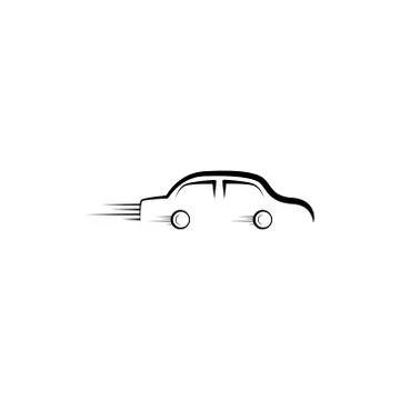 Car line vector design template illustration Stock Illustration