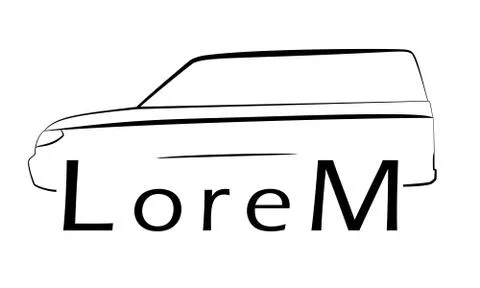 Car lines logo suv Vector Illustration Ilustración de archivo