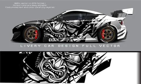 Car livery graphic vector Stock Illustration