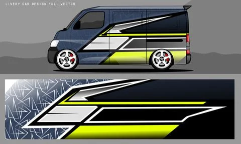Car livery graphic vector Stock Illustration