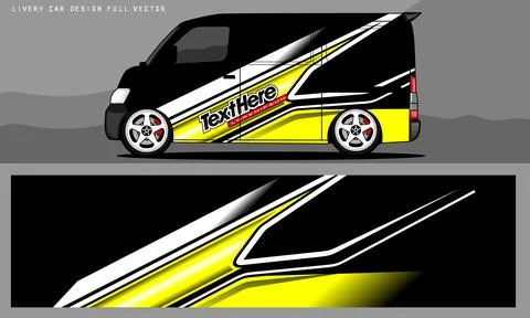 Car livery graphic vector Stock Illustration