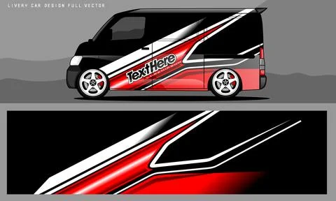Car livery graphic vector Stock Illustration