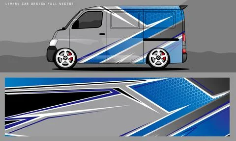 Car livery graphic vector Stock Illustration