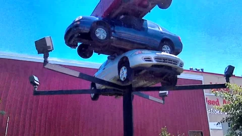 Car, LKQA-Reliable junk yard, Car Tower, Dixmoor IL Video stock 247622537