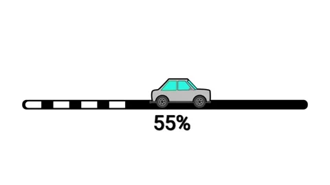 Car Loading Progress Bar Animation Stock Footage 335608700