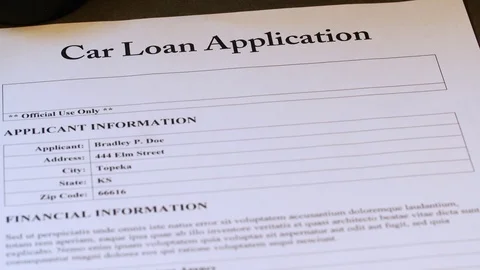 Car Loan Application Approved 4k Stock Footage