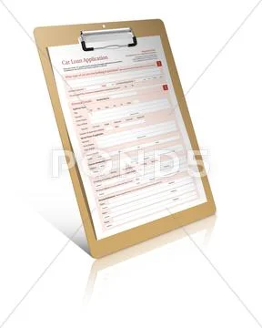 Car loan application form Stock Photos