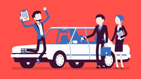 Car loan approved Illustrazione stock