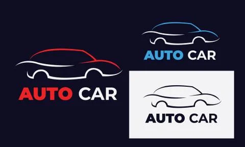 Car logo can also for mechanic, car wash , service , car repair with style mo Stock Illustration