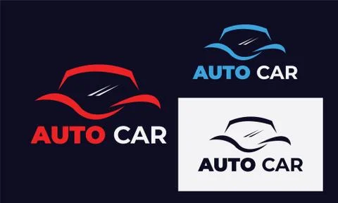 Car logo can also for mechanic, car wash , service , car repair with style mo Illustrazione stock