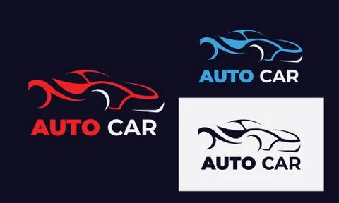 Car logo can also for mechanic, car wash , service , car repair with style mo Stock Illustration
