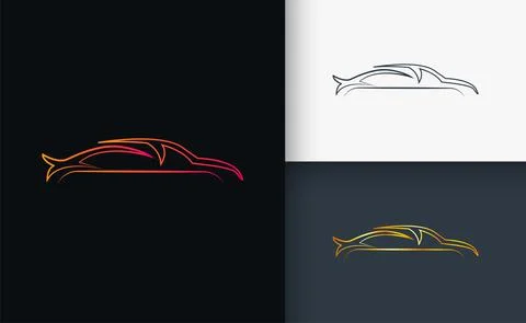 Car Logo design Template set Stock Illustration