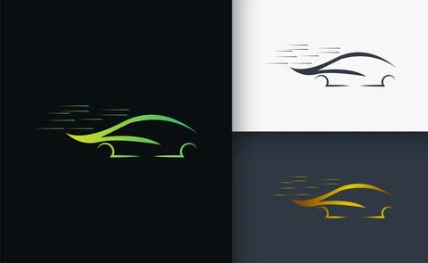 Car Logo design Template set Stock Illustration