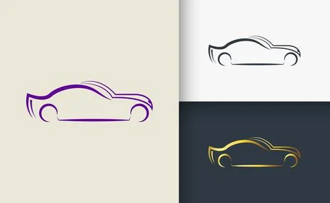 Car Logo design Template set Stock Illustration