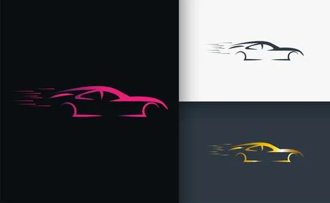 Car Logo design Template set Stock Illustration