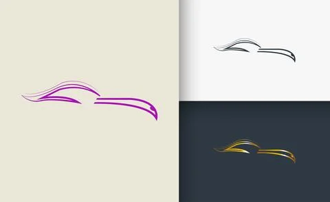 Car Logo design Template set Stock Illustration
