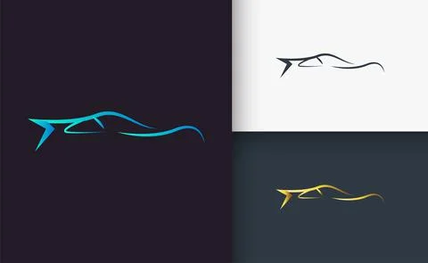 Car Logo design Template set Stock Illustration