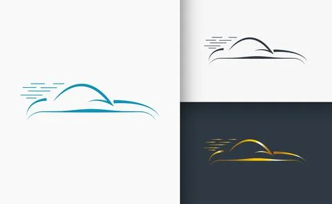 Car Logo design Template set Stock Illustration