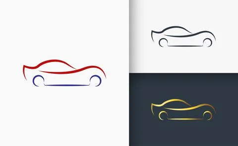 Car Logo design Template set Stock Illustration