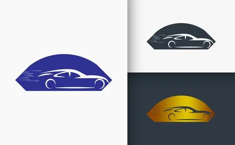 Car Logo design Template set Stock Illustration