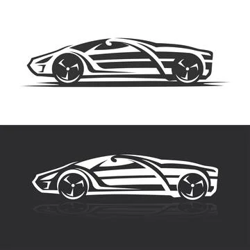 Car logo, emblems, badges. Logo for service car repair, and other design Stock Illustration