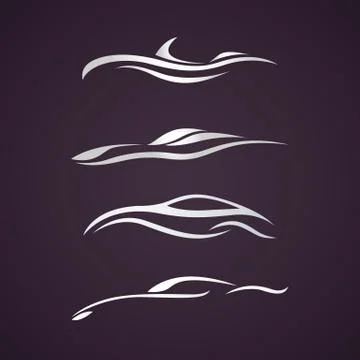 CAR logo icon vector set Stock Illustration