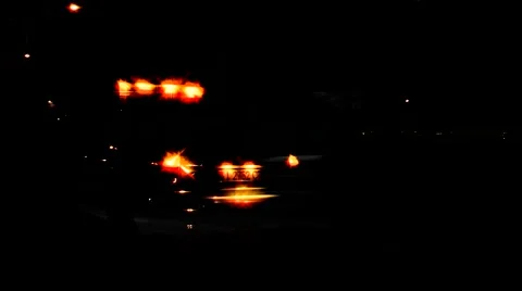 Car loop. Night ride. Stock-Footage 50992054