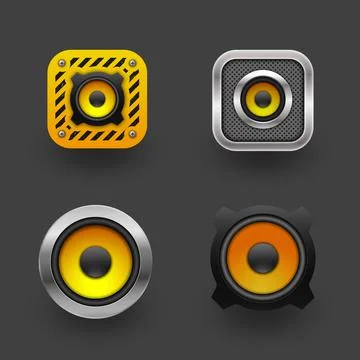 Car Loudspeaker Icon. Stock Illustration