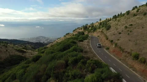 Car in the Madeira Mountains Video stock 174243398