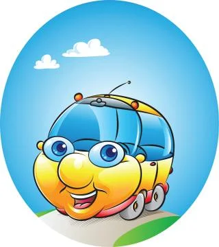 Car mascot 스톡 일러스트