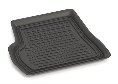 Car mat isolated on white background. 3D illustration Stock Illustration