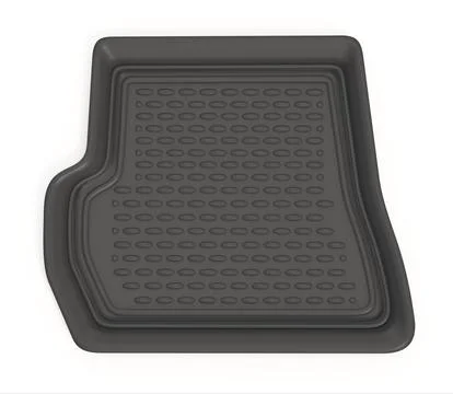 Car mat isolated on white background. 3D illustration Stock Illustration