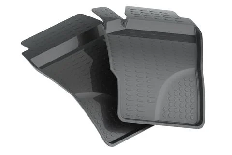 Car mats, 3D rendering Stock Illustration