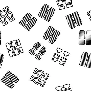 Car Mats Floor Carpet Vector Seamless Pattern 스톡 일러스트