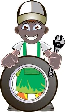 Car mechanic Stock Illustration