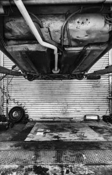 Car mechanic workshop Stock Photos