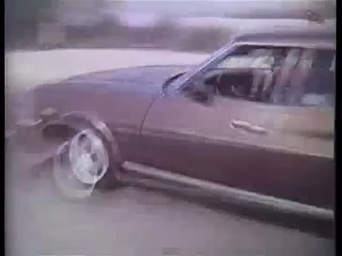 Car merging onto highway, 1970s Stock Footage