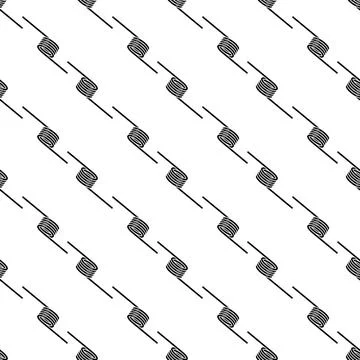 Car metal spring pattern seamless vector 库存插图