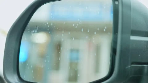 Car mirror adjustment. Driver adjusts side automotive mirror. Electronic au.. Video stock 293844817