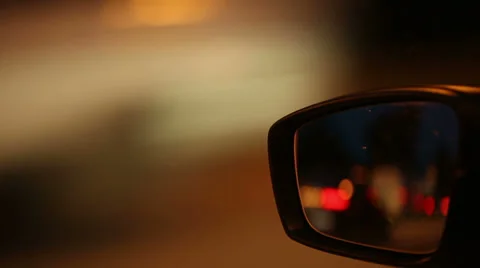 Car mirror at high speed Stock Footage 39615699