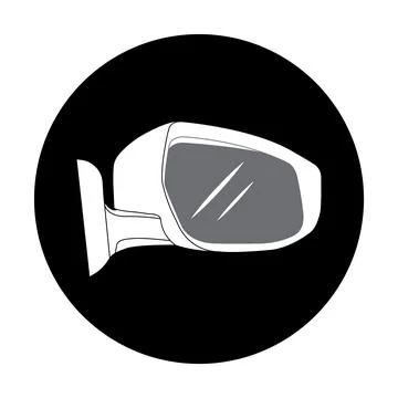 Car mirror icon Stock Illustration