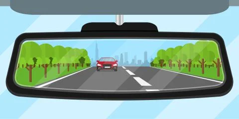 Car mirror Illustrazione stock