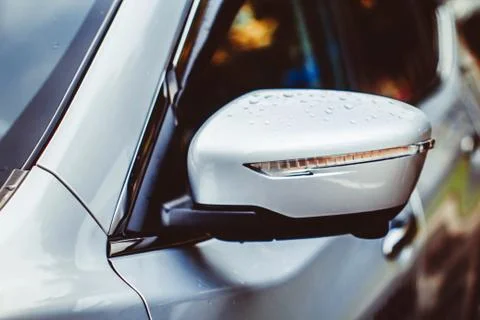 Car mirror lateral Stock Photos